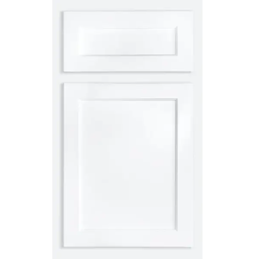 Fabuwood Quest Metro Frost Recessed Panel White Door Sample