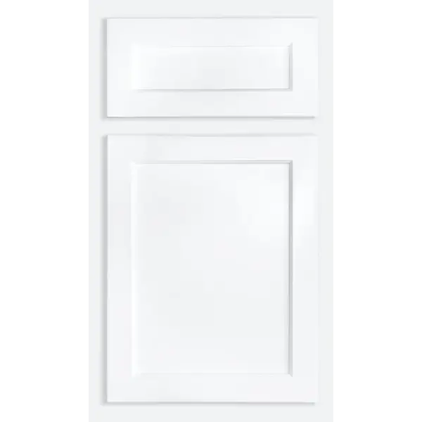 Fabuwood Quest Metro Frost Recessed Panel White Door Sample