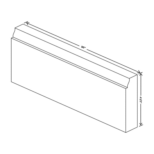 Fabuwood Allure Fusion Kona 96" W X 5 1/2" H X 3/4" D Base Board Molding