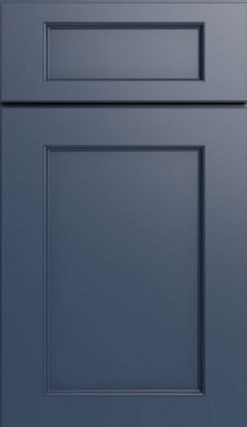 AtlasCraft Recessed Shaker Blue Door Sample