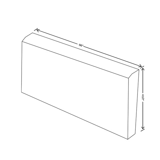 Fabuwood Allure Luna Timber 96" W X 5 1/2" H X 3/4" D Base Board Molding