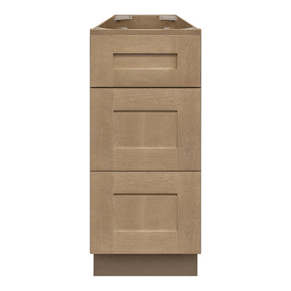 Vanity Drawer Base Cabinet VDB1221345 Shaker Toffee LessCare 12 in. width 34.5 in. height 21 in. depth