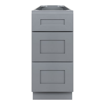 Vanity Drawer Base Cabinet VDB1221345 Colonial Gray LessCare 12 in. width 34.5 in. height 21 in. depth