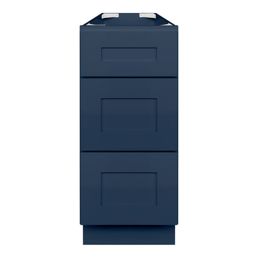 Vanity Drawer Base Cabinet VDB1221345 Danbury Blue LessCare 12 in. width 34.5 in. height 21 in. depth