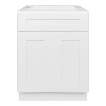 24 W x 21 D x 34.5 H Vanity Sink Base Cabinet - Alpina White