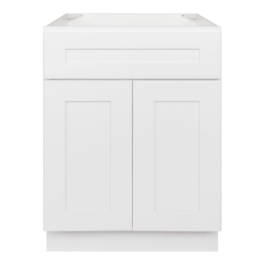 24 W x 21 D x 34.5 H Vanity Sink Base Cabinet - Alpina White