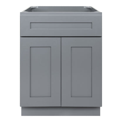 24 W x 21 D x 34.5 H Vanity Sink Base Cabinet - Colonial Gray