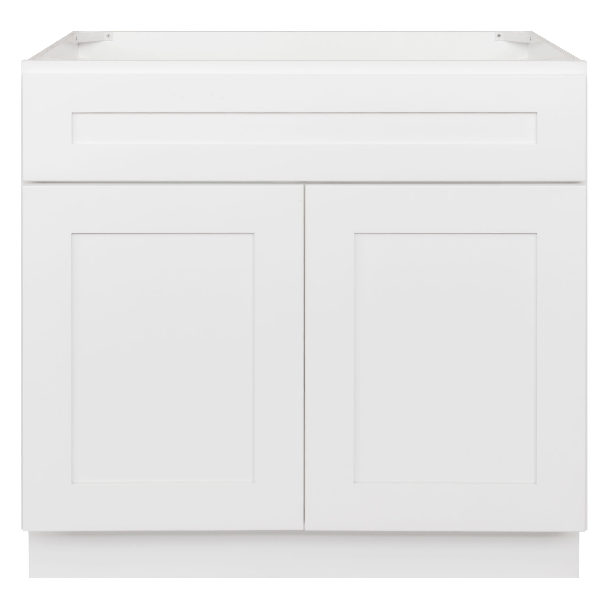 36 W x 21 D x 34.5 H Vanity Sink Base Cabinet - Alpina White