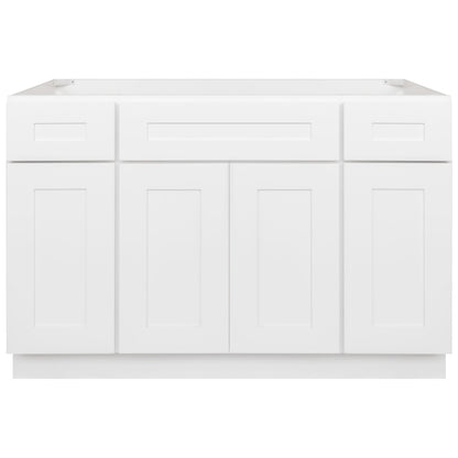 48 W x 21 D x 34.5 H Vanity Sink Base Cabinet - Alpina White