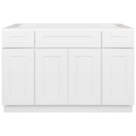 48 W x 21 D x 34.5 H Vanity Sink Base Cabinet - Alpina White