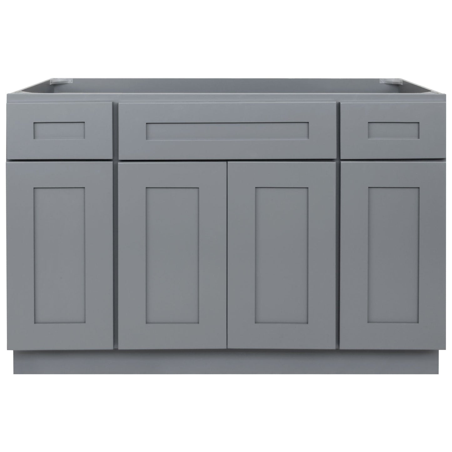 48 W x 21 D x 34.5 H Vanity Sink Base Cabinet - Colonial Gray