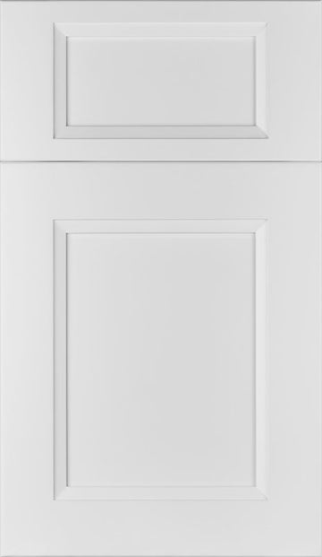 Cubitac Imperial Bergen Latte Reversed Raised Center Panel White Door Sample