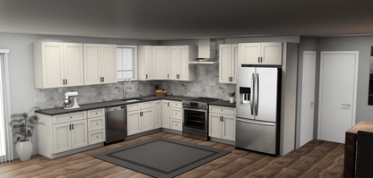 Fabuwood Allure Fusion Dove 12 x 13 L Shaped Kitchen Main Layout Photo