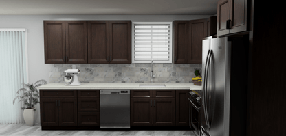 Fabuwood Allure Fusion Kona 12 x 11 L Shaped Kitchen Side Layout Photo