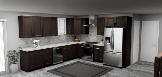 Fabuwood Allure Fusion Kona 12 x 11 L Shaped Kitchen Main Layout Photo