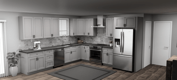 Fabuwood Allure Fusion Nickel 12 x 12 L Shaped Kitchen Main Layout Photo