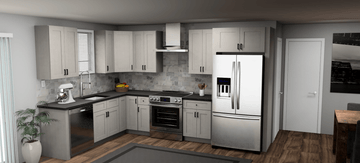 Fabuwood Allure Galaxy Horizon 8 x 12 L Shaped Kitchen Main Layout Photo