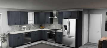 Fabuwood Allure Galaxy Indigo 10 x 12 L Shaped Kitchen Main Layout Photo