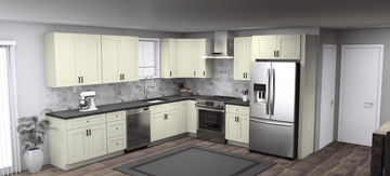 Fabuwood Allure Galaxy Linen 12 x 11 L Shaped Kitchen Main Layout Photo