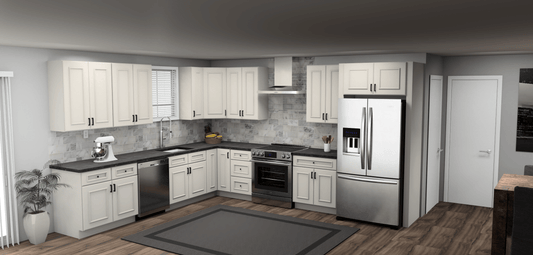 Fabuwood Allure Imperio Dove 11 x 13 L Shaped Kitchen Main Layout Photo