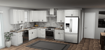 Fabuwood Allure Nexus Frost 9 x 13 L Shaped Kitchen Main Layout Photo