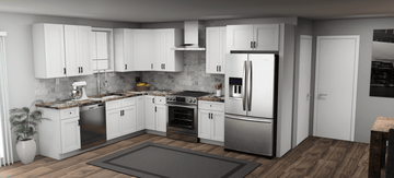 Fabuwood Allure Onyx Frost 9 x 12 L Shaped Kitchen Main Layout Photo