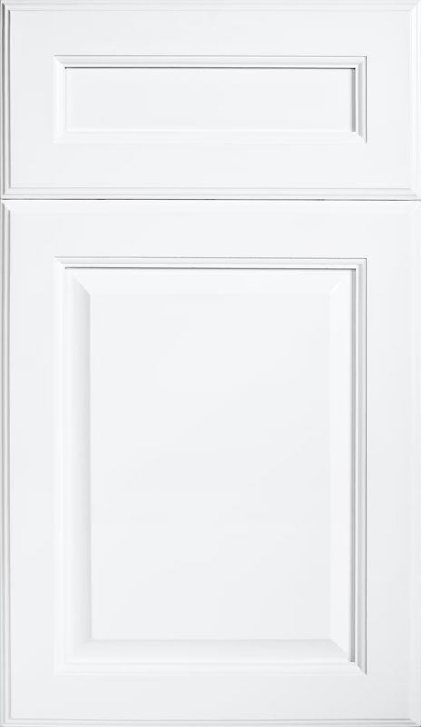 Fabuwood Value Premium Hallmark Frost Recessed Panel White Door Sample