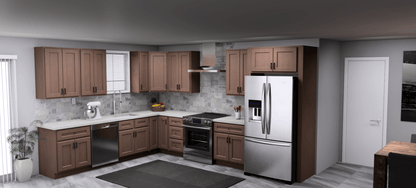 Fabuwood Quest Metro Java 10 x 13 L Shaped Kitchen Main Layout Photo