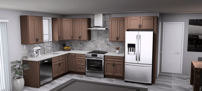 Fabuwood Quest Metro Java 8 x 13 L Shaped Kitchen Main Layout Photo