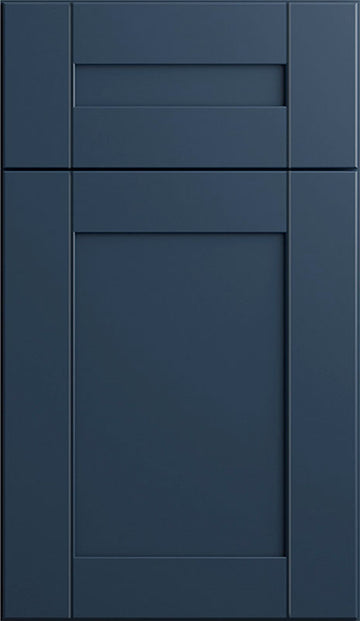 Ideal Cabinetry Traditional Wichita Vessel Blue Shaker Blue Door Sample