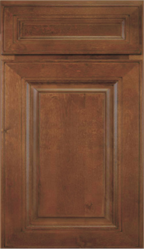 Pioneer Cabinetry The Chocolate Glaze Brown Raised Panel Brown Door Sample