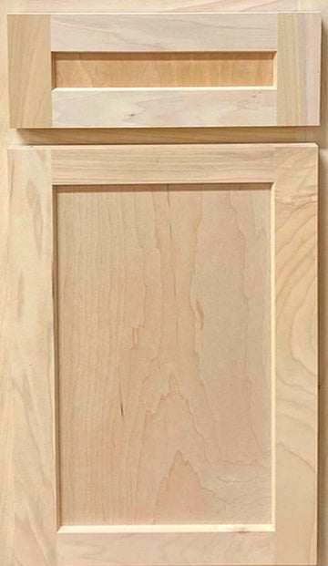 SBM Unfinished All Wood Shaker Door Sample