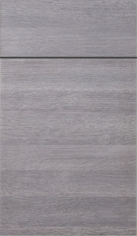 US Cabinet Depot Altaeuro Torino Grey Wood Slab Panel Door Sample